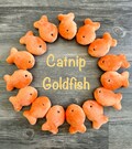 Catnip Goldfish Cat toy, Plush Organic Catnip Goldfish , Cat Toy, Organic Catnip, For indoor cat and small pet