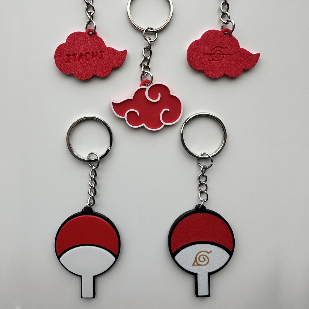 Sunobi Keychain Anime Clan Symbol Keyring – Fan-inspired Shinobi Logo – Customizable ...
