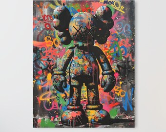 Urban Graffiti Art Figurine, Acrylic Street Art Collectible