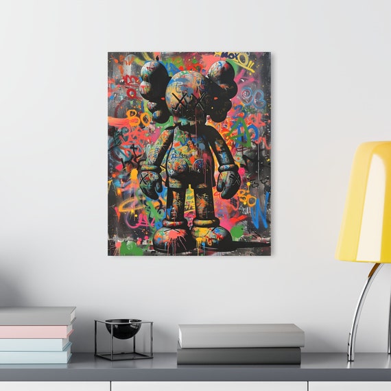 Urban Graffiti Art Figurine, Acrylic Street Art Collectible