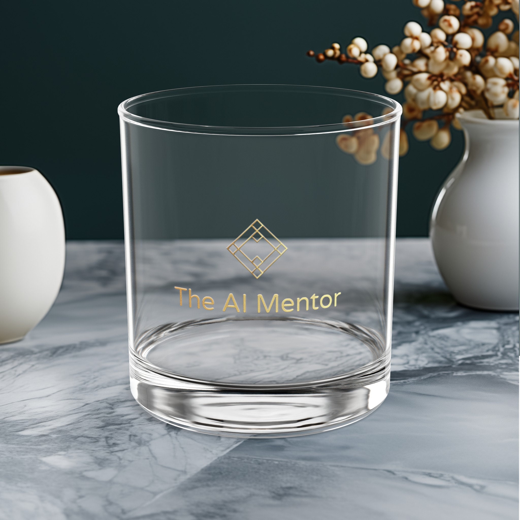 Custom Rocks Glass 10oz Personalized Drinkware Business Logo Promotional Glassware Gift Custom Barware Unique Branding