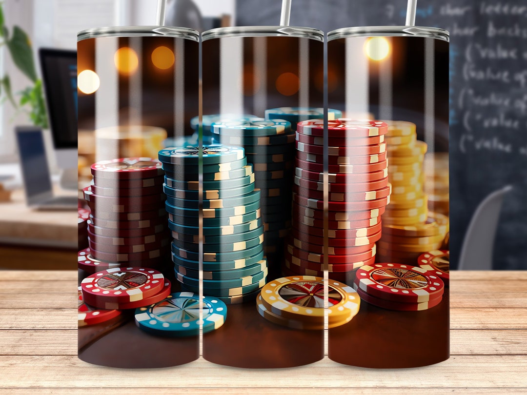 Blackjack Tisch Chips Becher Pokertisch Kasino 20oz Becher für ihn