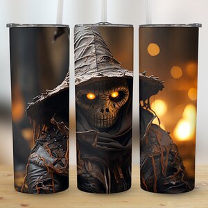 Gruseliger Halloween 20oz Becher Kürbis Becher perfektes Geschenk für gruselige Jahreszeit Skeleton Becher Geschenk für ihn Halloween Drink gruselig