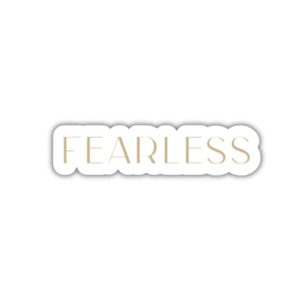 Fearless (Taylor's Version) TS Album Font Vinyl Sticker, Cute Gift for Music Lover or Swiftie, Water Bottle or Laptop Decal