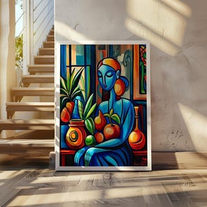 Andre Lhote Style Art Poster - Cubist Art Print - Cubism Inspired Wall Art - Geometric Artwork, Modern Art Poster - Abstract Art Decor