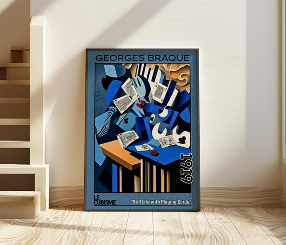 Paul Braque Epreuve d'artiste リトグラフ Still Life With Playing Cards 1919 – Georges Braque Print / Poster
