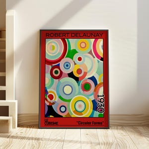 Circular Forms 1930 - Robert Delaunay print / poster - Orphism, abstract circles, geometric modern decor, vibrant art, French avant-garde