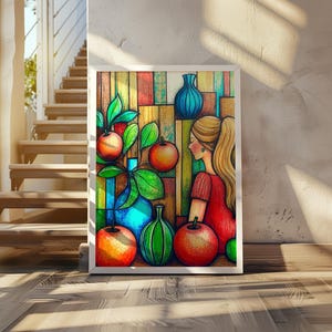 Andre Lhote Style Art Poster - Cubist Art Print - Cubism Inspired Wall Art - Geometric Artwork, Modern Art Poster - Abstract Art Decor