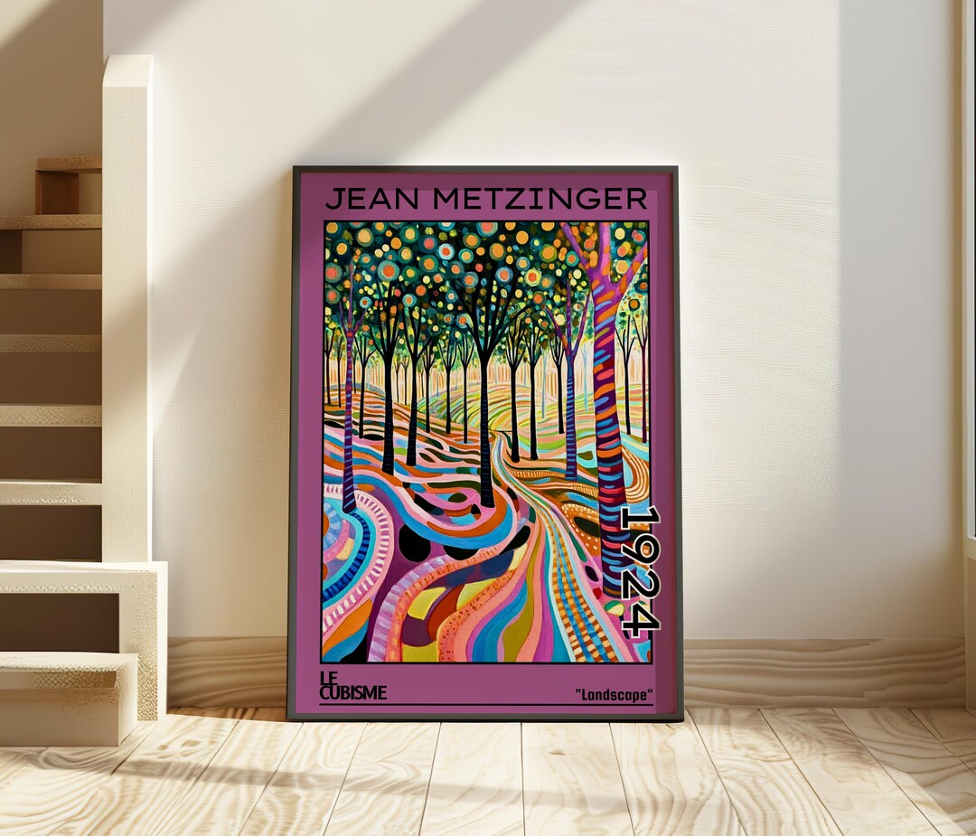 Jean Metzinger 1924 Cubist Landscape Print - French Modern