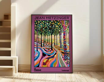 Jean Metzinger 1924 Cubist Landscape Print - French Modern