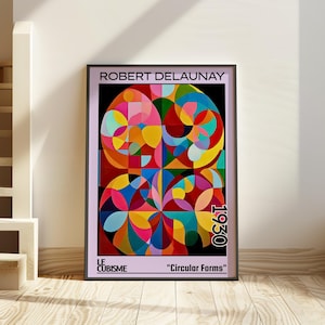 Circular Forms 1930 - Robert Delaunay print / poster - Orphism, abstract circles, geometric modern decor, vibrant art, French avant-garde