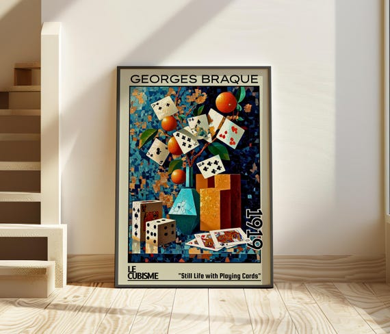 Still Life With Playing Cards 1919 – Georges Braque Print / Poster