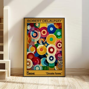 Circular Forms 1930 - Robert Delaunay print / poster - Orphism, abstract circles, geometric modern decor, vibrant art, French avant-garde