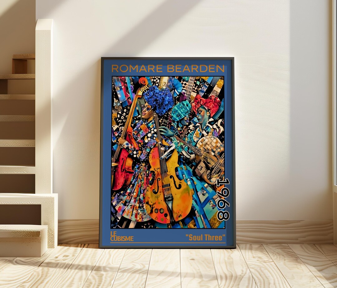 Soul Three 1968 - Romare Bearden Inspired Jazz Collage Print