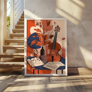 Louis Marcoussis inspired art poster - abstract cubism print - modern cubism print - geometric modern poster - contemporary cubist artwork