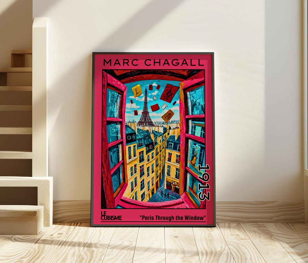 Paris Through the Window 1913 – Marc Chagall Print / Poster