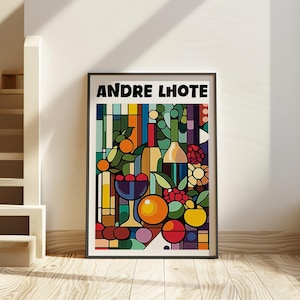 André Lhote-Inspired Art Poster - Cubist Art Print - Cubism Inspired Wall Art - Geometric Artwork, Modern Art Poster - Abstract Art Decor