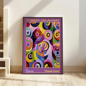 Circular Forms 1930 - Robert Delaunay print / poster - Orphism, abstract circles, geometric modern decor, vibrant art, French avant-garde