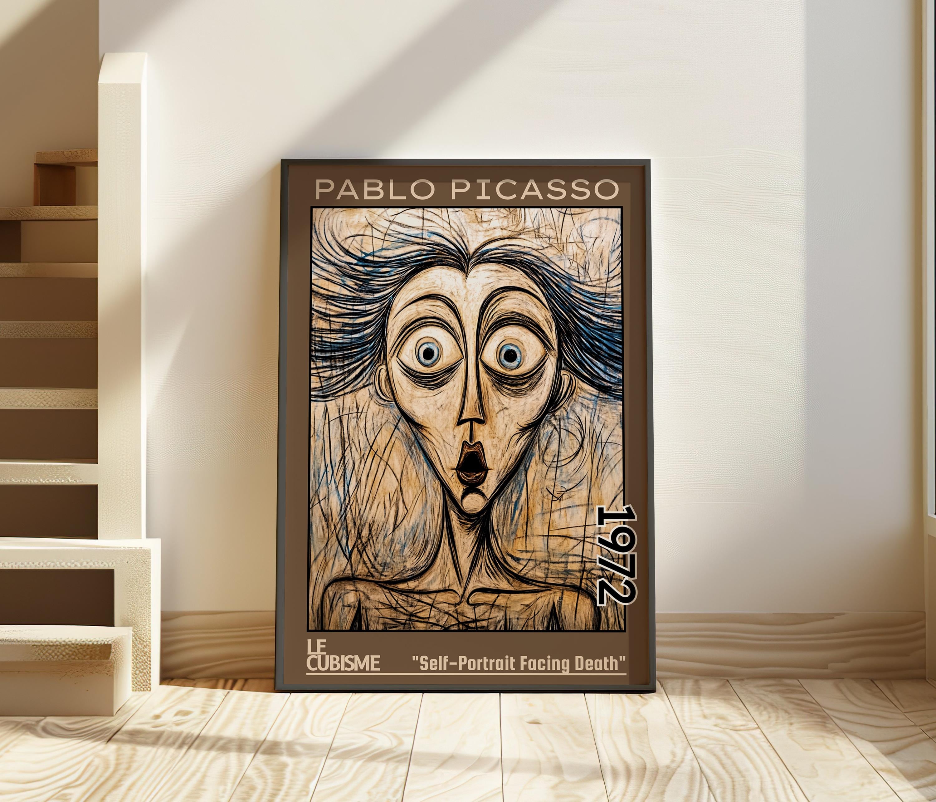 Self Portrait Facing Death 1972 – Pablo Picasso Print / Poster