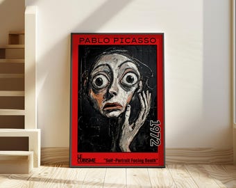 死に直面する自画像 1972年 – パブロ・ピカソ 版画 / ポスター – 後期