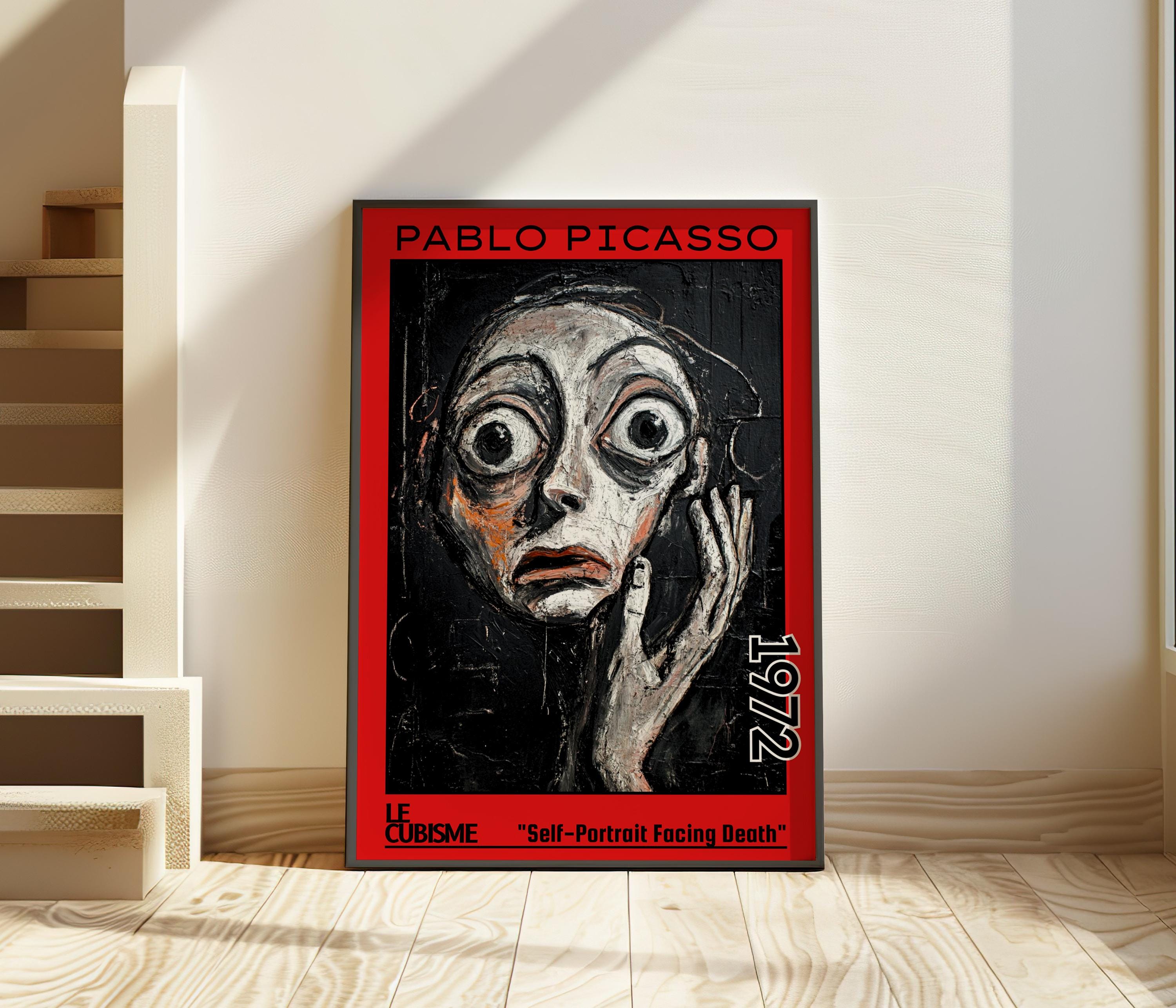 死に直面する自画像 1972年 – パブロ・ピカソ 版画 / ポスター – 後期