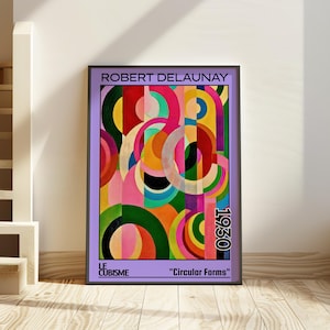 Circular Forms 1930 - Robert Delaunay print / poster - Orphism, abstract circles, geometric modern decor, vibrant art, French avant-garde