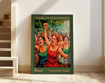 Picasso Les Demoiselles d’Avignon Print – Cubist Art Poster