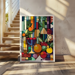 André Lhote-Inspired Art Poster - Cubist Art Print - Cubism Inspired Wall Art - Geometric Artwork, Modern Art Poster - Abstract Art Decor