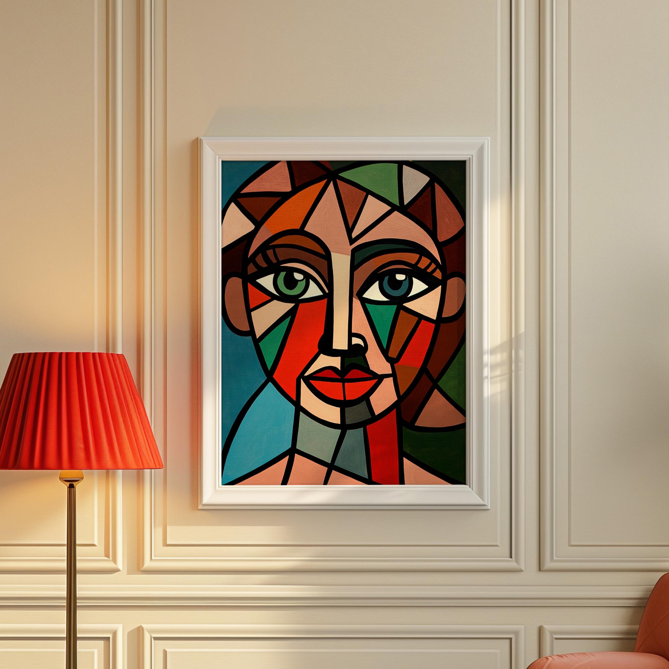 Pablo Picasso-inspired Art Poster - Abstract Cubism Print