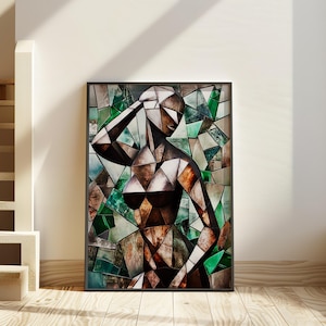 Jacques Lipchitz Inspiriert Kubismus Kunst Poster - Abstrakte moderne Kunst Skulpturen Poster - Kubismus Kunstdruck - Geometrisches Kunstwerk