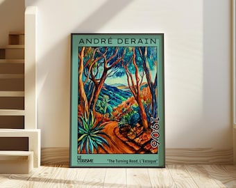 The Turning Road, L'estaque 1906 – André Derain Inspired Fauvist