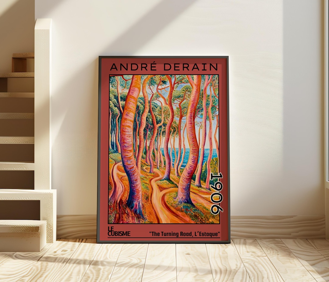 The Turning Road, L'estaque 1906 – André Derain Inspired Fauvist