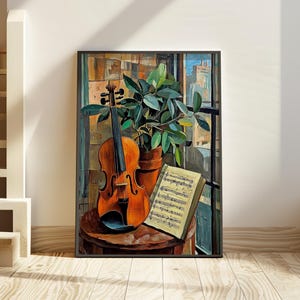 Georges Braques-Inspired Cubism Art Posters – Bold, Modern Prints for Unique Contemporary Decor - Geometric wall decor - Braques inspired