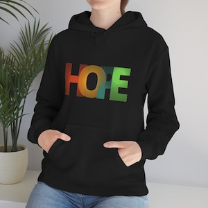 Hope Unisex Heavy Blend Hooded Sweatshirt, Pullover Hoodie, Cozy Hoodie, Warm Sweater, Womens Hoodie, Hope motivational Hoodies for lover