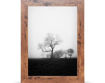 A1 A2 A3 A4 Picture Frame Rustic Walnut Photo Frames Maxi Poster And Graduation Frames Black White Oak and Silver Colours Available