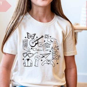 Custom Album Icons Shirt - Personalized Music Fan Tee - Toddler to Adult Sizes - Merch For Kids - Birthday Gift for Kids