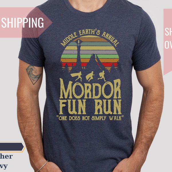 Middle Earth's Annual One Does Not Simply Walk Shirt - Lotr Inspired Tee for Adventurers, Mordor Fun Run Shirt, Mens Lotr Fan Shirt