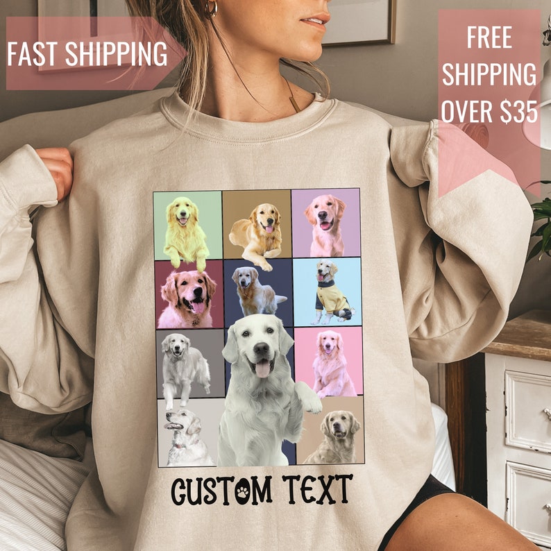 Personalized Pet Portraits on a Shirt or Sweatshirt Custom Dog and Cat