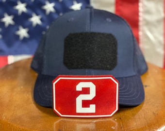 Customizable Leather Firefighter Hat & Passport Patch Set: Hook and Loop