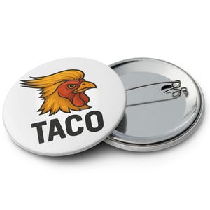 Taco Pin Button Set – Cute Taco-Themed Pins for Food Lovers, Backpacks, Jackets, Gifts & Taco Tuesday – Set of 3/5/6