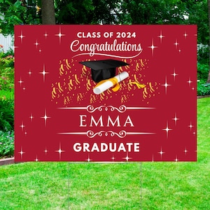 Custom Graduation Yard Sign College Bound Yard Sign Custom College yard Sign College Garden yard  Personalized College Yard  House Banner