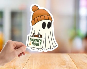 Bookish Ghost Vinyl Sticker | Barnes & Noble, Fall Halloween