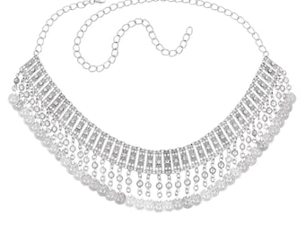Afghaanse traditionele echte vintage antieke tailleriemketting/lichaamsketting voor dames en meisjes van KameesToor