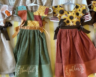cute hanging dish towel dress pattern Oven Kitchen Pdf Sewing | DIY Kitchen Towel Sewing Tutorial Day Crochet Painted Armoire | How sku_347760 Size:DAD-XS-FAMILY
