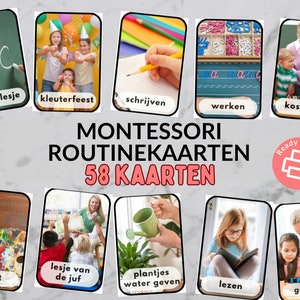 Montessori Routinekaarten voor Peuters en Kleuters - Digitale Download