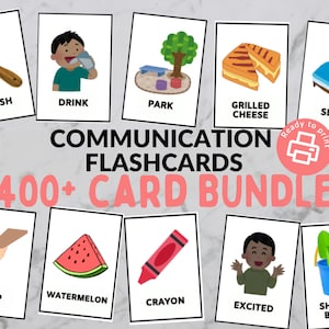 Communication Cards Bundle - Toddler Routine, Clothing, Food, Toys, Household Items, Classroom Items - Non Verbal Children - Printable