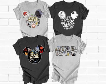 Star Wars Mickey Ears Shirt, Disneyworld Star Wars Tee, Couple Disney Shirt, Mickey Star Wars Shirt, Disney Trip Shirt, Custom Star Wars Tee