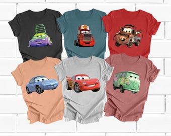 Disney Cars Shirt, Lightning McQueen Shirt, Custom Disney Shirt, Disney Cars Birthday Party Shirt, Disney Matching Shirt, Disney Trip Shirt
