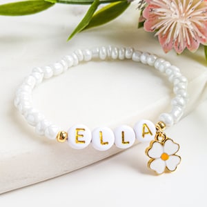 Cadeau personnalisé de proposition de fille d'honneur, boîte de proposition de fille d'honneur, bijoux de bracelet de demoiselle d'honneur, bracelet nom de petite fille pour cadeau de mariage