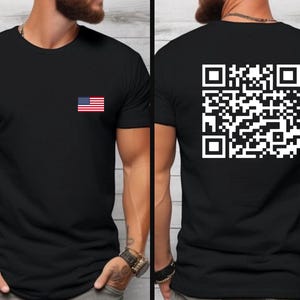 Trump QR Dance Shirt for Trump Lover Gift, QR Code T shirt Viral Trump Dance Shirt Dancing Trump 2024 YMCA Shirt Funny qr President Trump